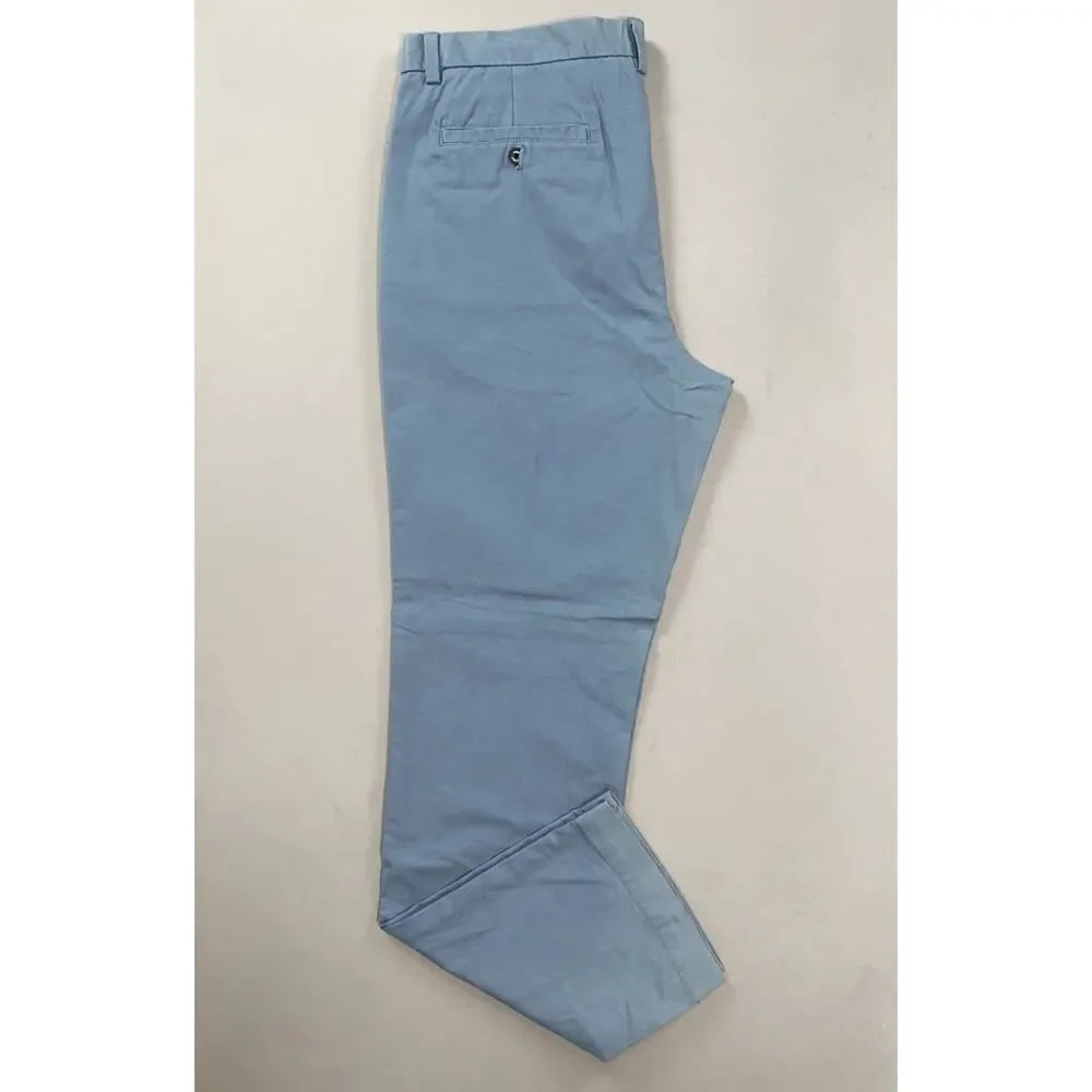 Banana Republic 'Aiden Chino' Flat Front Stretch Cotton Pants. Powder Blue 36X34